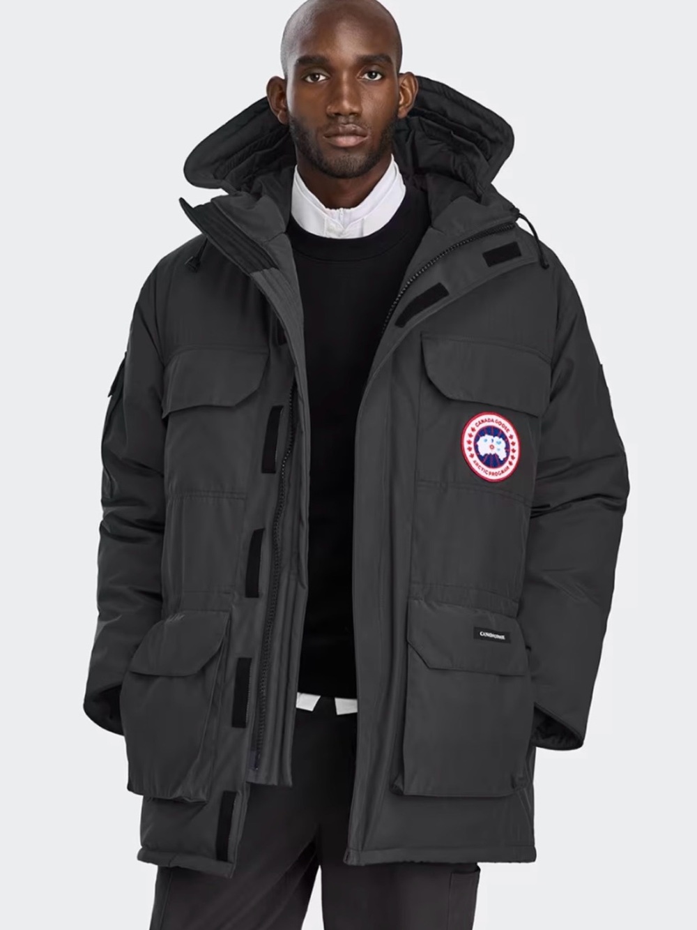 Canada Goose graphite grey unisex sz XS expedition * Insulated Parka with Hood